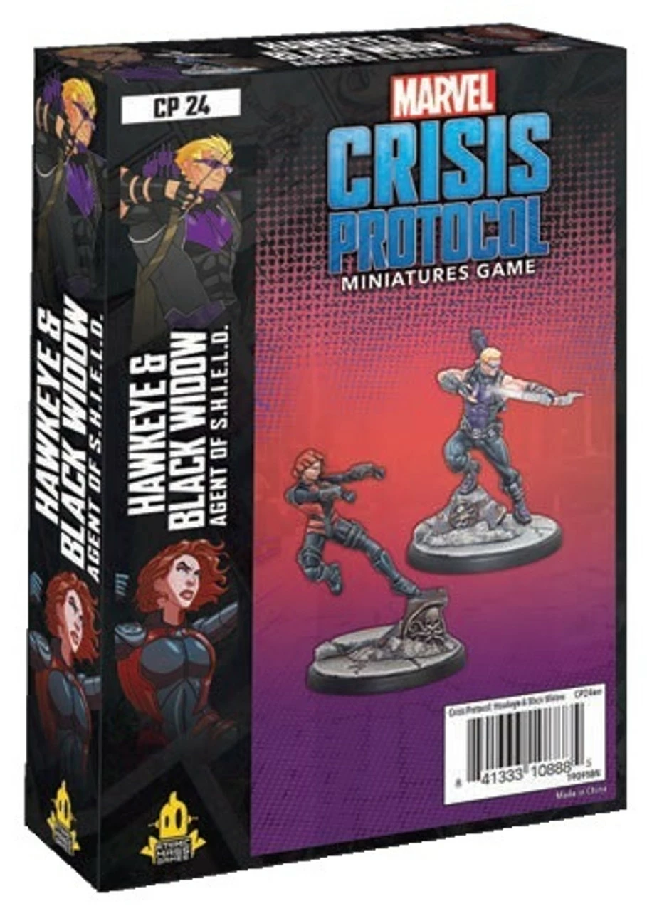 ASMODEE Marvel: Crisis Protocol - Hawkeye & Black Widow Character Pack 1 ASMODEE Marvel: Crisis Protocol - Hawkeye & Black Widow Character Pack