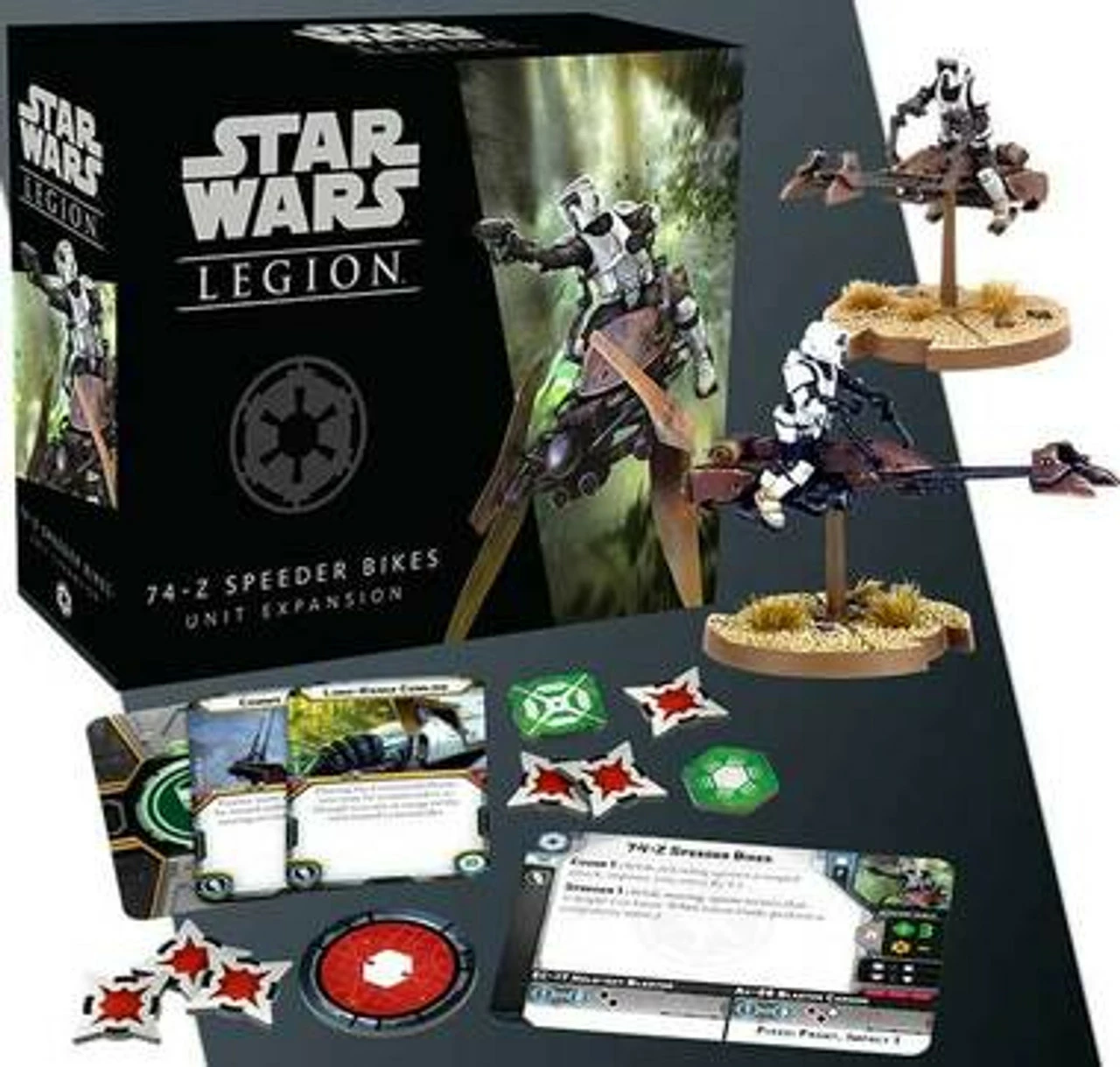 Fantasy Flight Games Star Wars: Legion - 74-Z Speeder Bikes Unit Expansion 1 Fantasy Flight Games Star Wars: Legion - 74-Z Speeder Bikes Unit Expansion